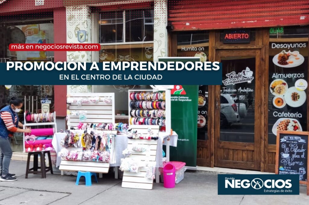 “VITRINA DE PROMOCIÓN A EMPRENDEDORES EN EL CENTRO DE LA CIUDAD DE AMBATO”